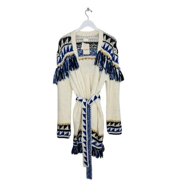 MOTHER The Fringe Cardigan The Tassel‎ is Worth the Hassle Size M NWT - Picture 1 of 7